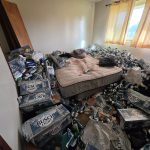 beer can hoarded bedroom before