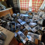 beer can hoarded kitchen before
