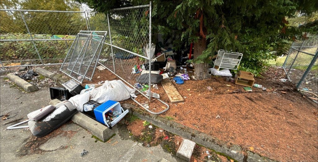 homeless camp todd ward before pic